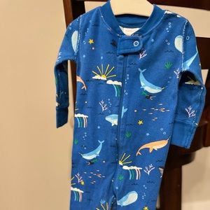 Hanna Anderson zip up pajamas